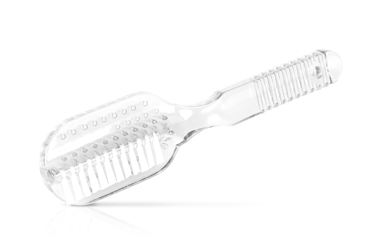 Jolifin dust brush double-sided - clear