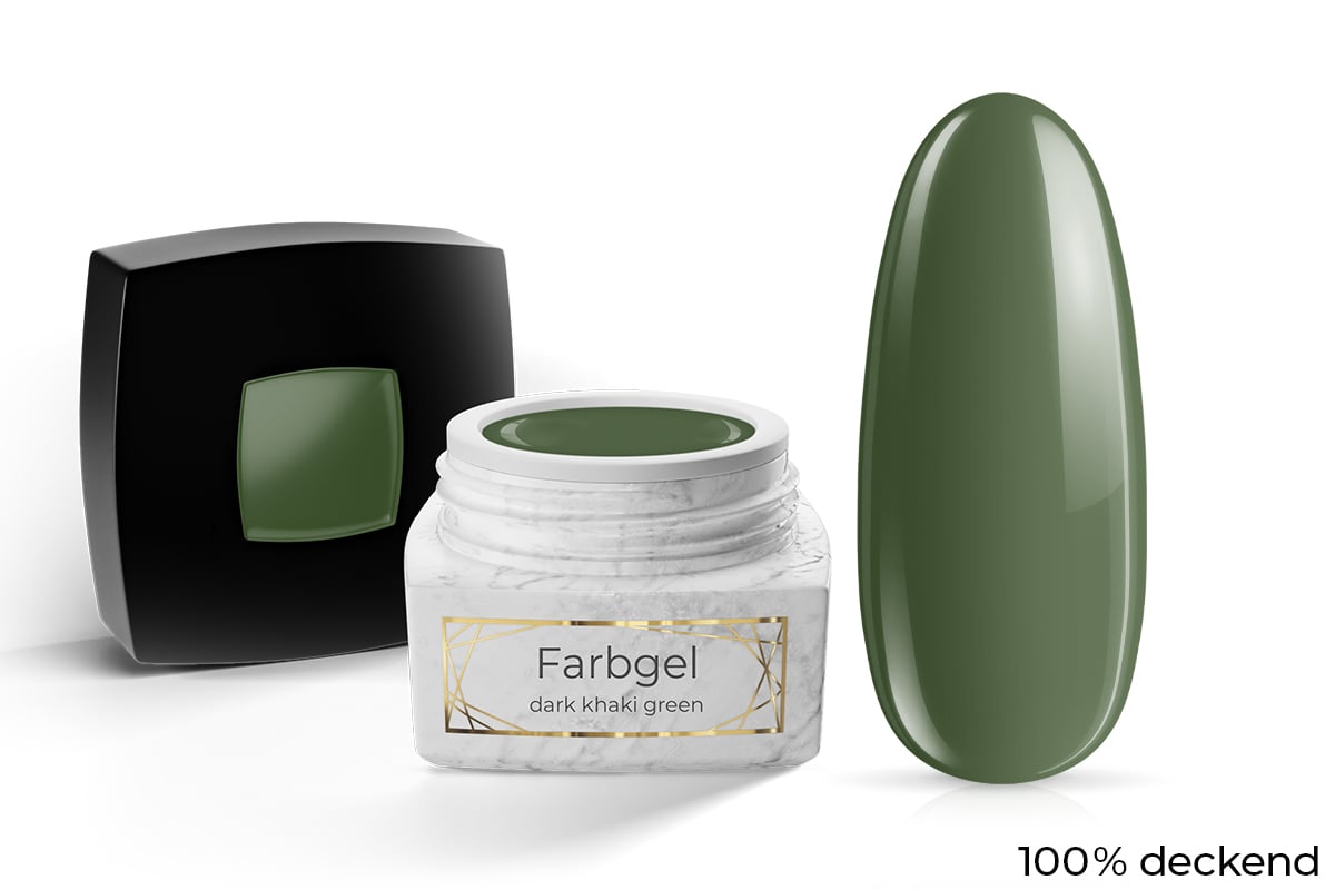 Jolifin LAVENI PRO Farbgel - dark khaki green 5ml