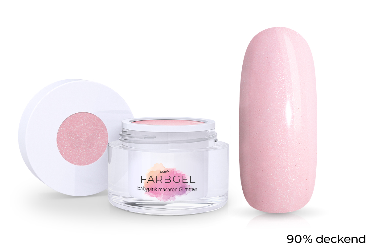 Jolifin Colour Gel - babypink macaron Glimmer 5ml