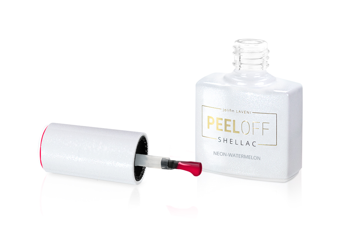 Jolifin LAVENI Shellac PeelOff - neon-watermelon 10ml
