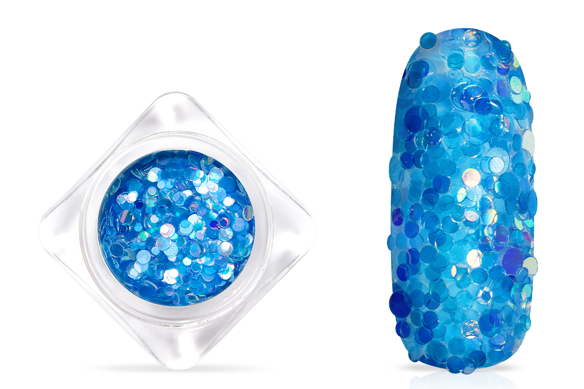 Jolifin sequin mix - neon-blue