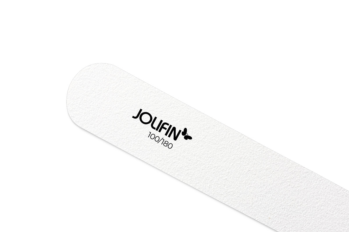 Jolifin File Basic - straight white 100/180