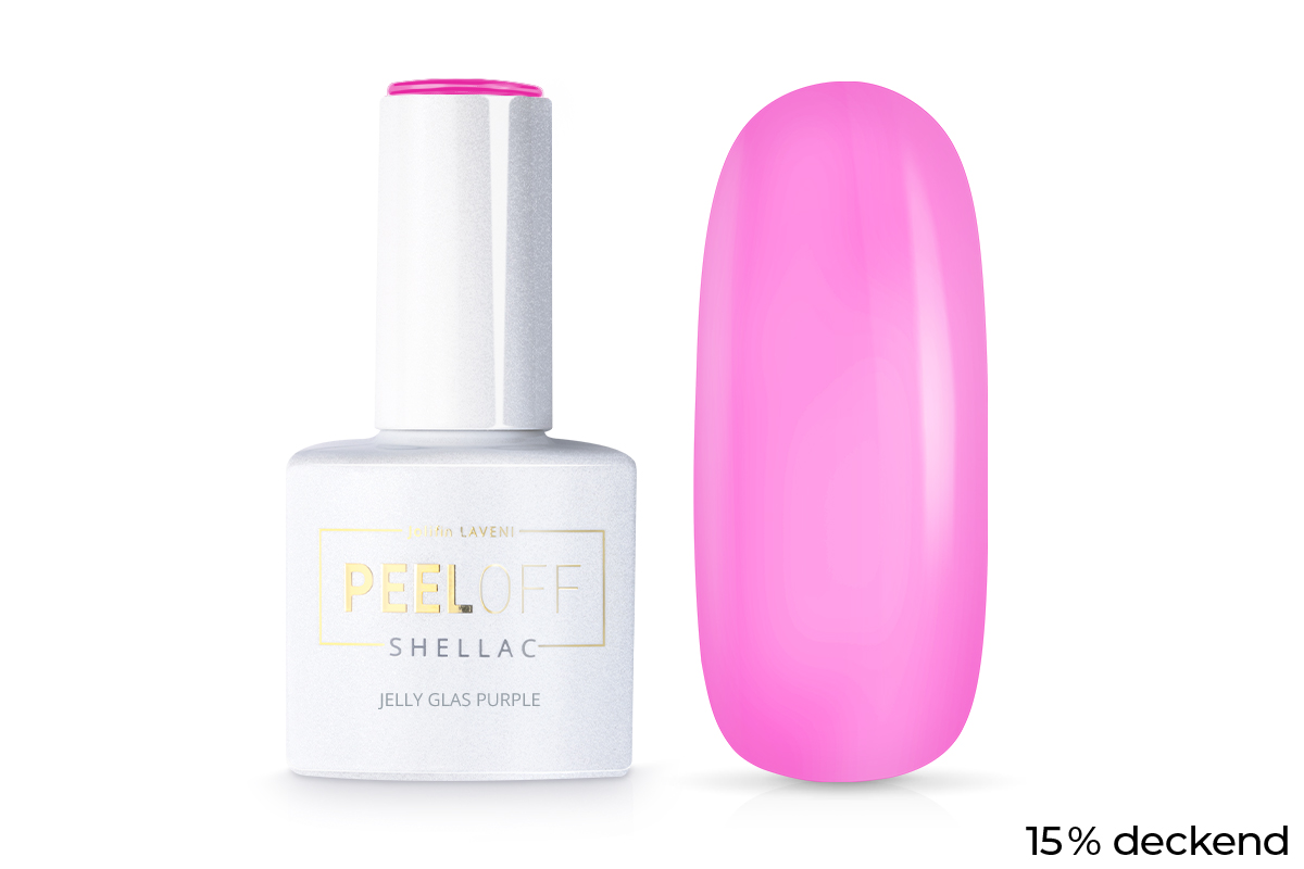 Jolifin LAVENI Shellac PeelOff - Jelly Glas purple 10ml