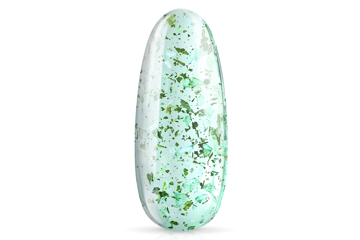 Jolifin LAVENI Shellac - Jelly Glas dried flowers mint 10ml