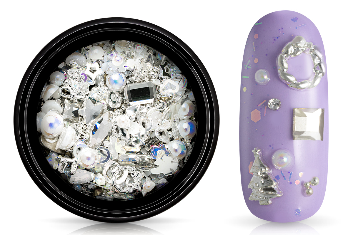Jolifin LAVENI Luxury Nail Art Mix - Christmas silver
