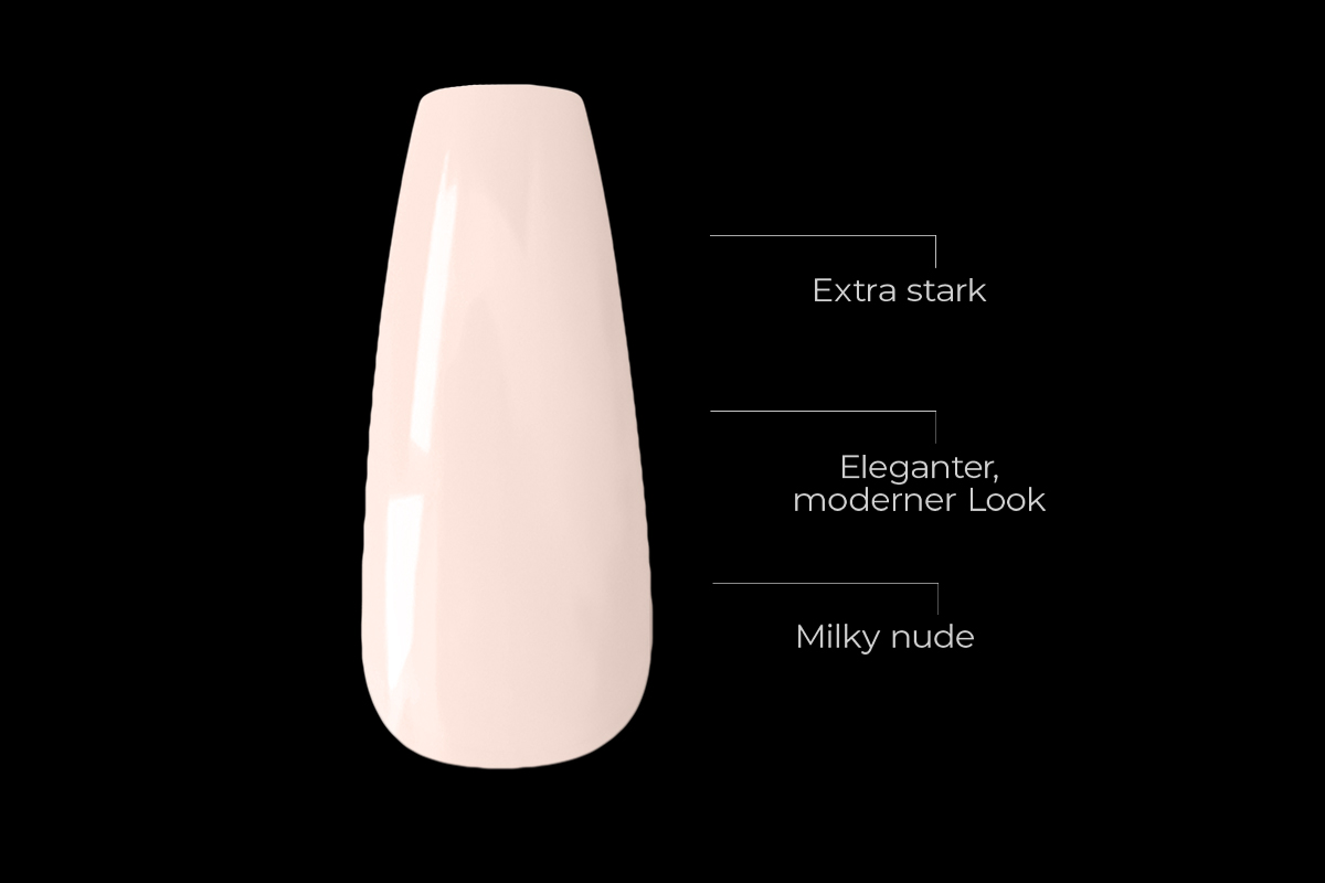 Jolifin 120er Tipbox Press-On Coffin - medium extra strong milky nude