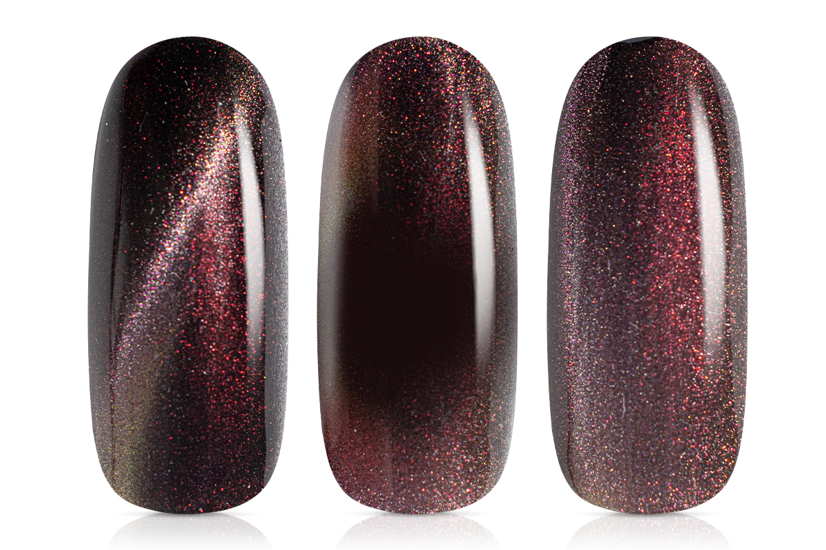 Jolifin LAVENI Shellac - Cat-Eye 9D mystic cherry 10ml