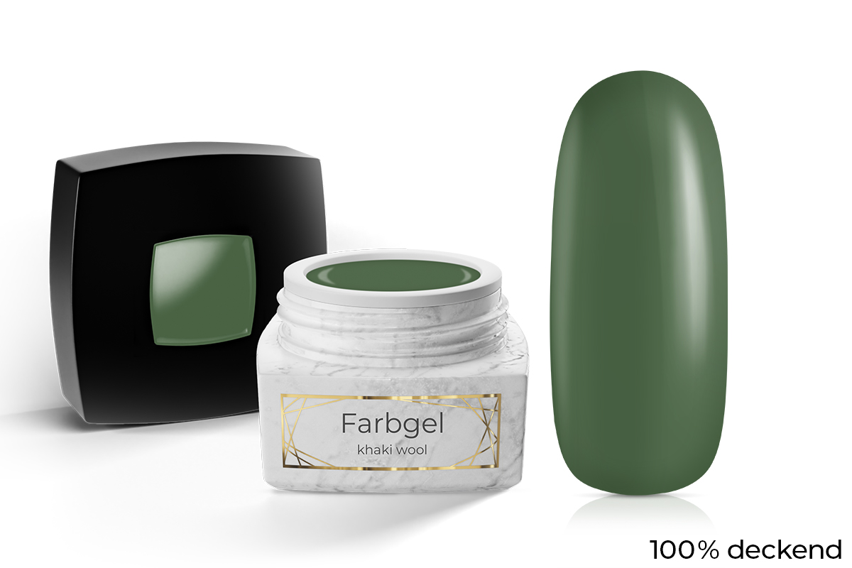 Jolifin LAVENI PRO colour gel - khaki wool 5ml