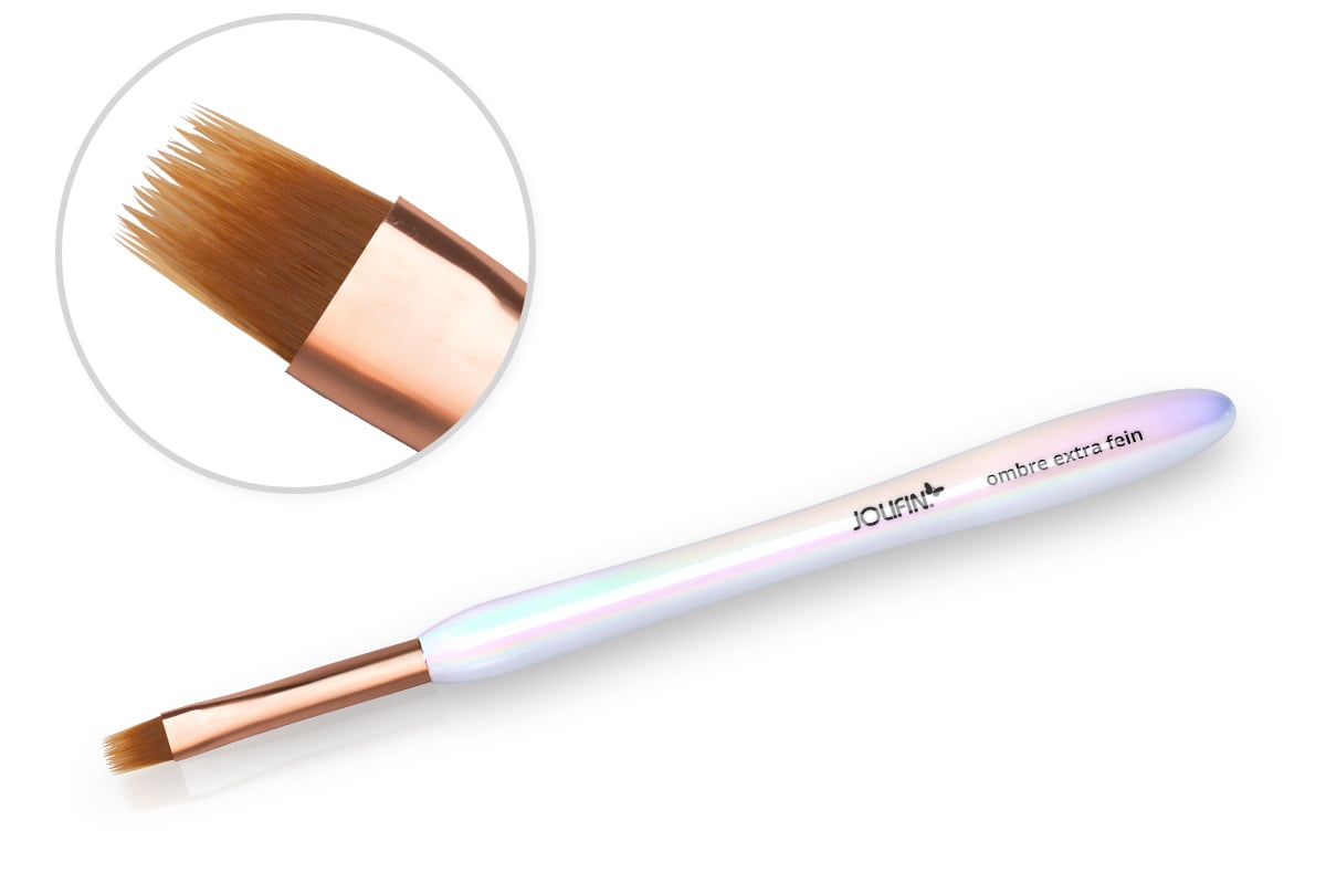 Jolifin Aurora Pinsel weiß - ombre extra fein