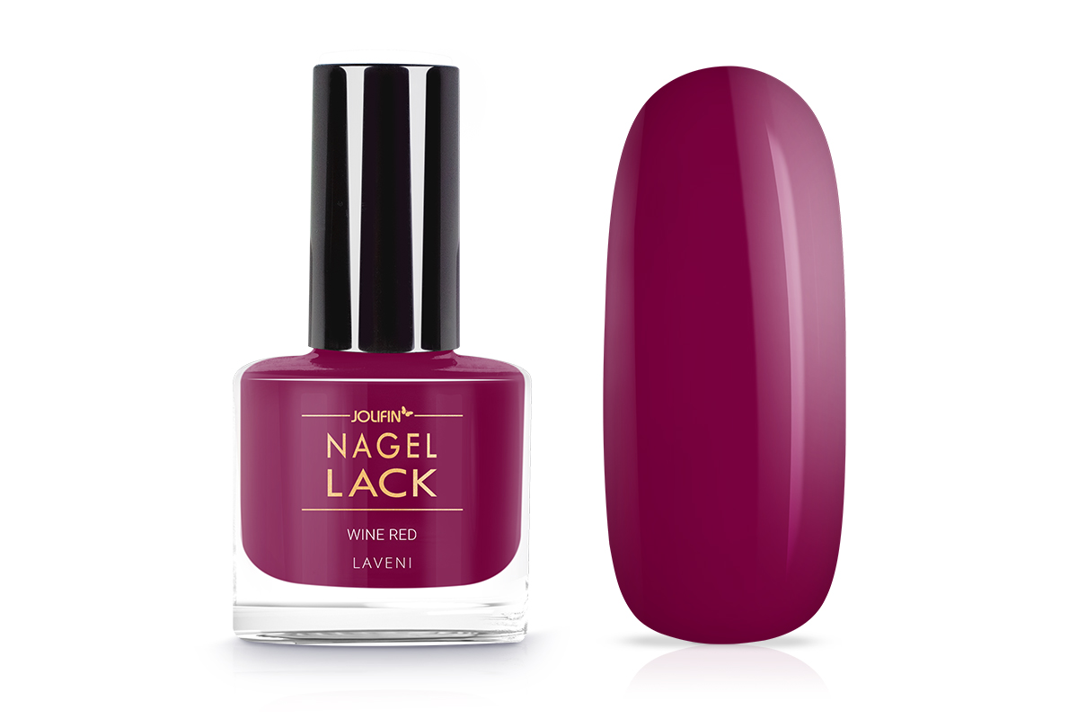 Jolifin LAVENI Nail Polish - wine red 9ml