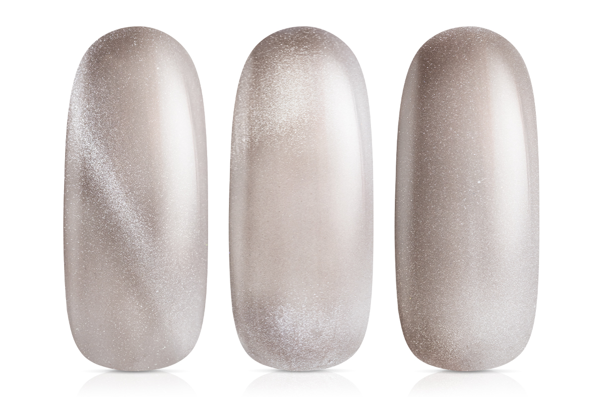 Jolifin LAVENI Shellac - Cat-Eye Satin Jelly Glass grey 10ml