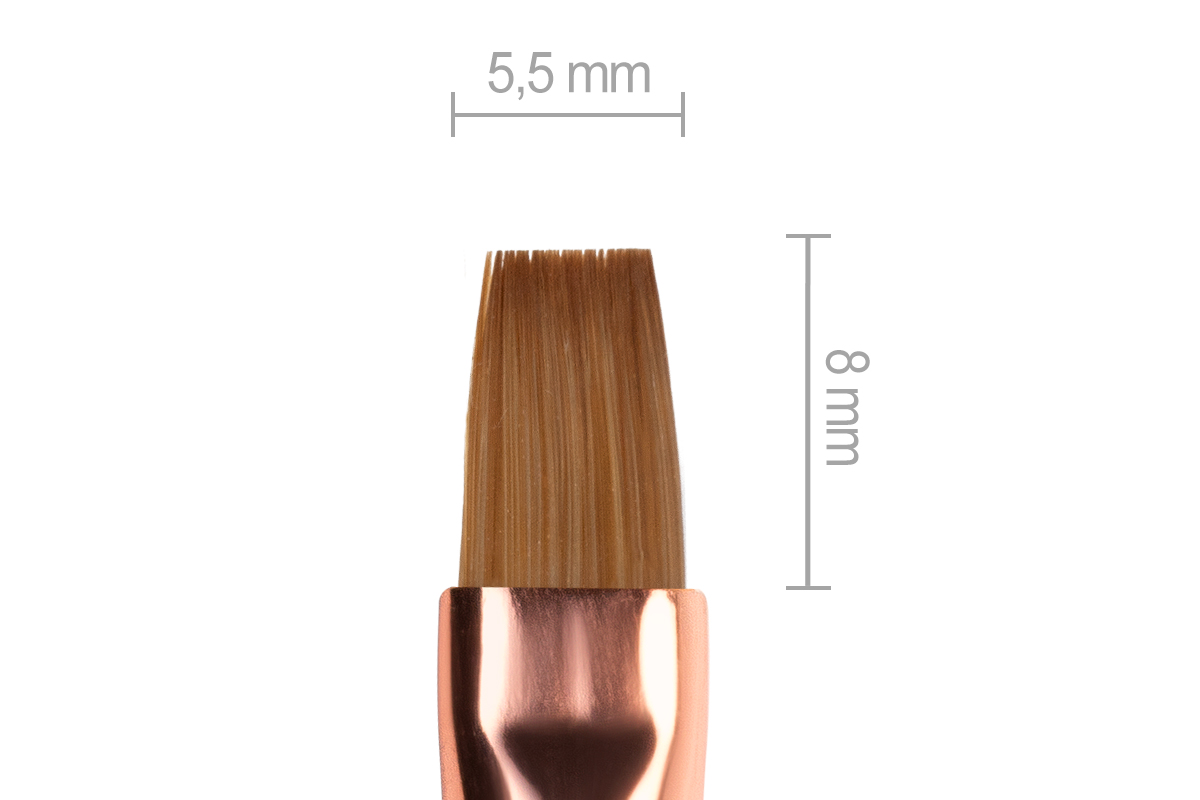 Jolifin Grey-Rosé Brush - straight size 6