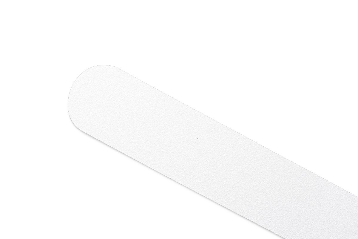 File straight white 100/180