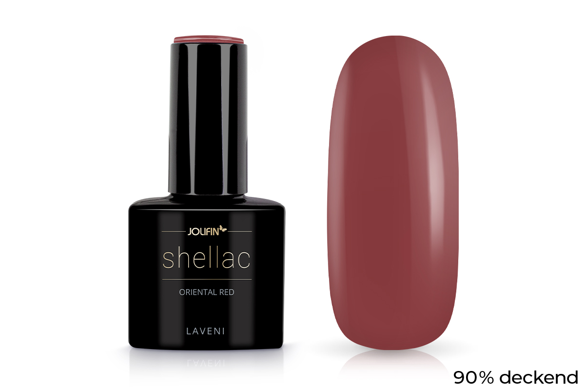 Jolifin LAVENI Shellac - oriental red 10ml
