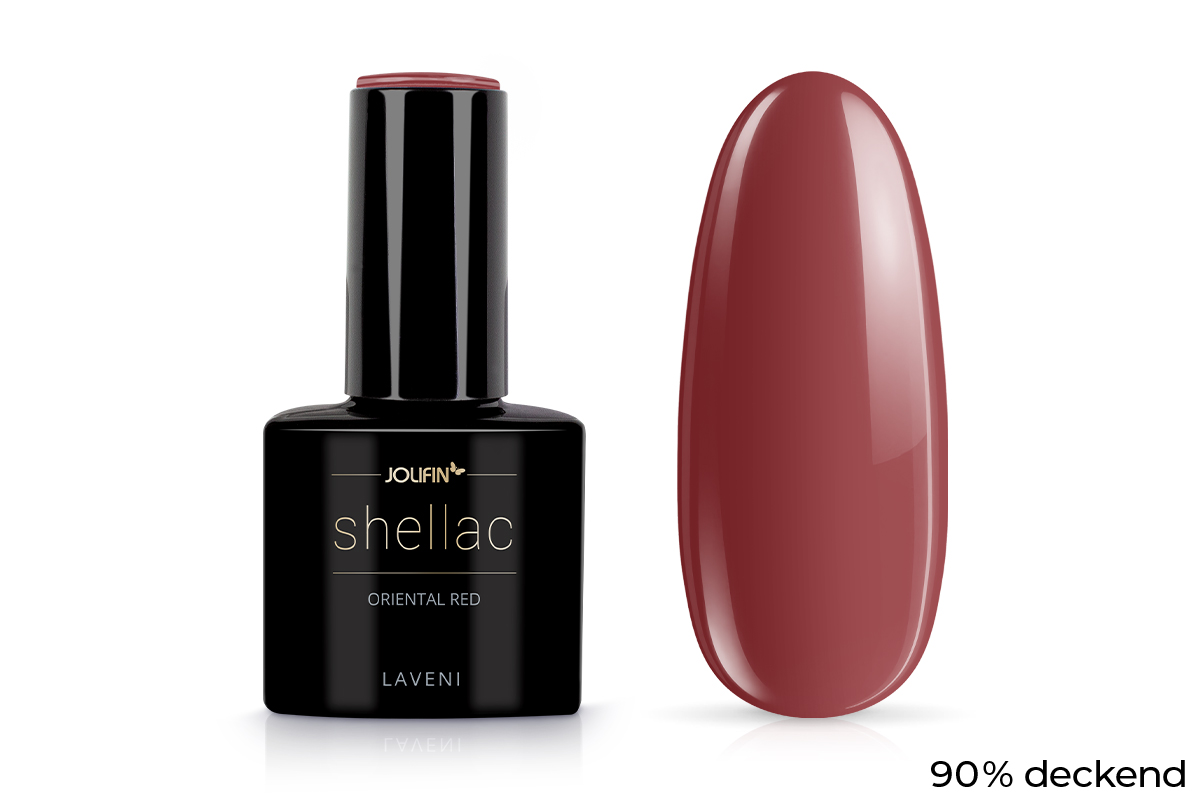 Jolifin LAVENI Shellac - oriental red 10ml