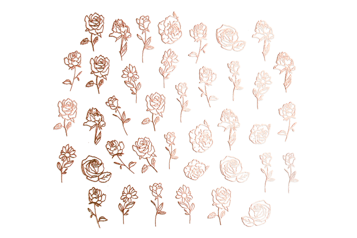 Jolifin LAVENI XL Sticker - rose gold no. 1