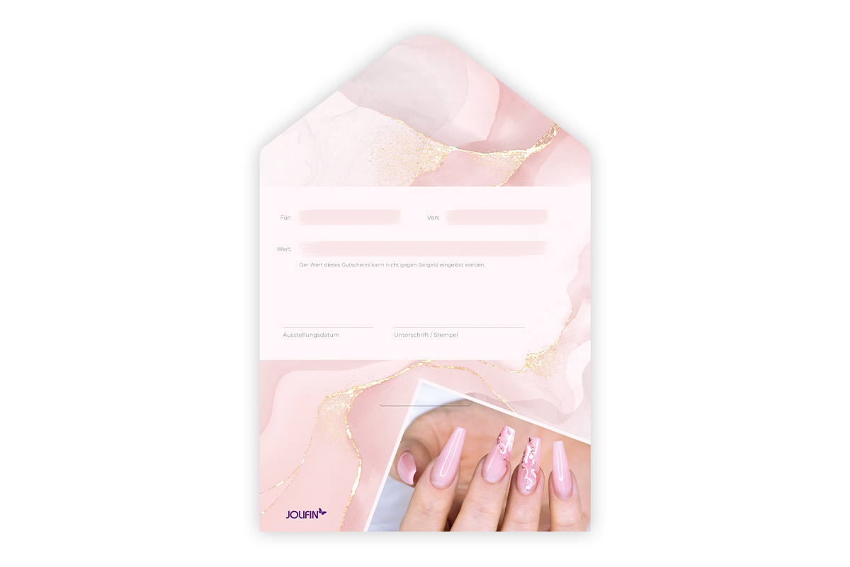 Einkaufsgutschein: 25 Euro - pink marble