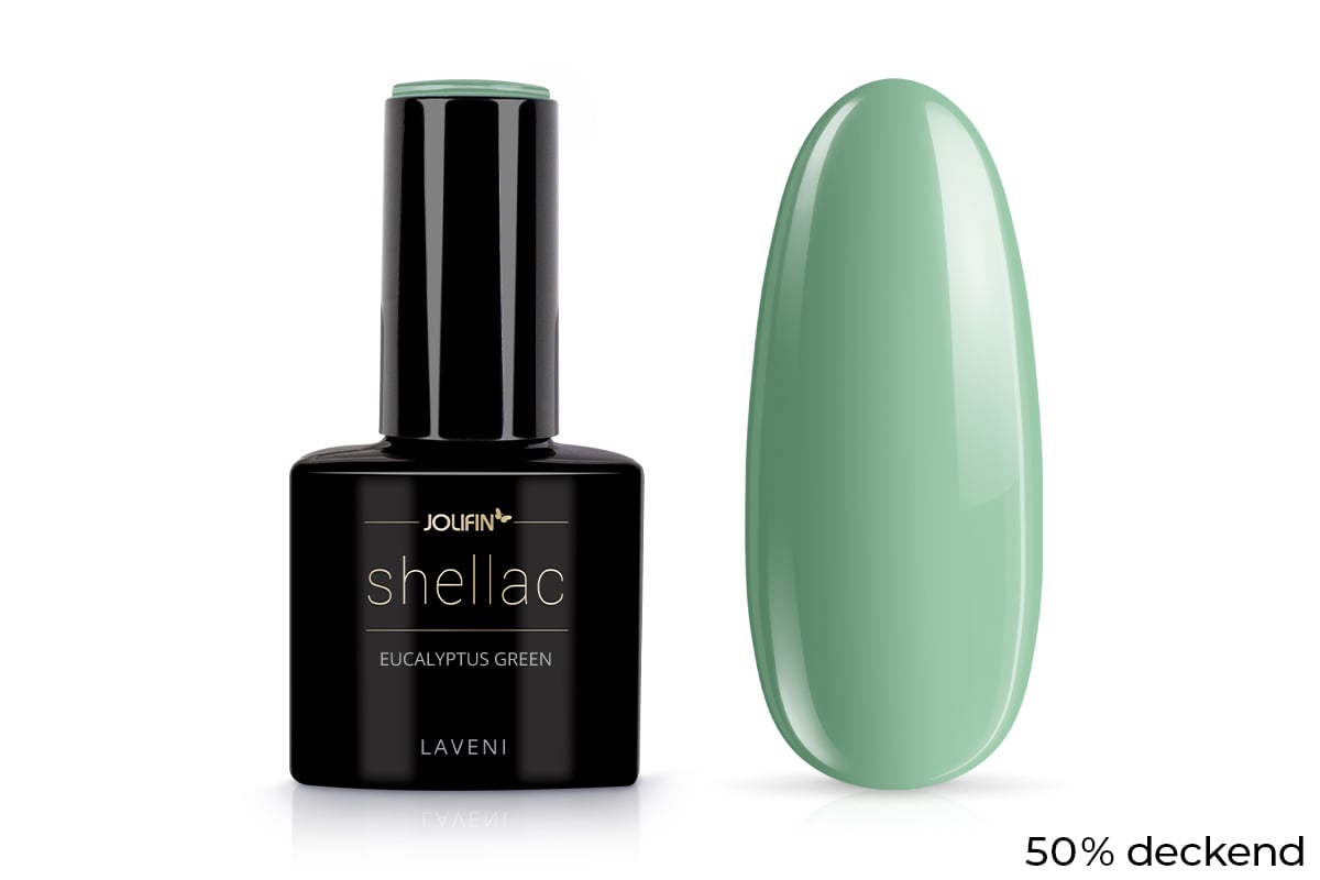 Jolifin LAVENI Shellac - eucalyptus green 10ml