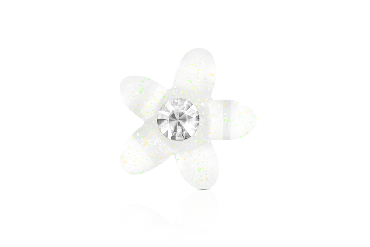 Jolifin Overlay Blume weiß