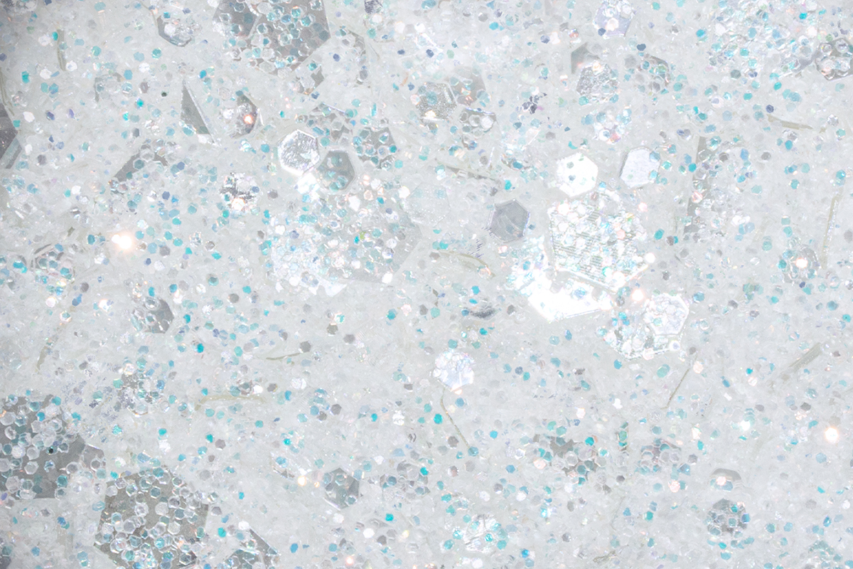 Jolifin LAVENI Crystal Glitter - dreamy pastel-white