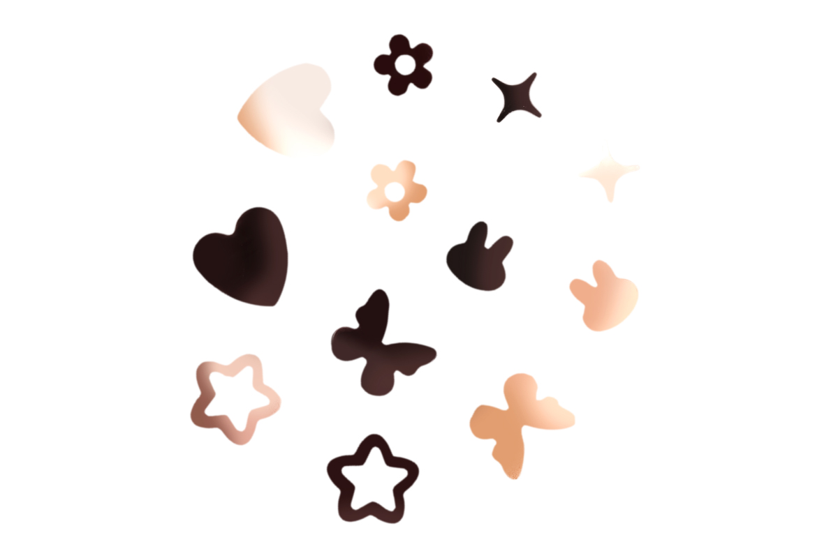 Jolifin LAVENI Inlay Display XL - gold & black Mix
