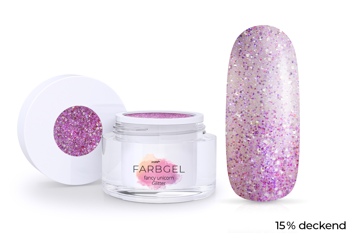 Jolifin colour gel fancy unicorn glitter 5ml