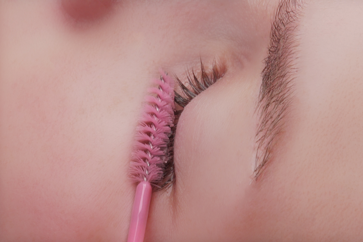 Jolifin Lashes - Eyelash brushes pink 50pcs
