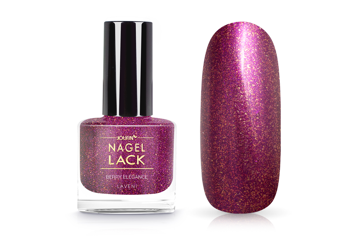 Jolifin LAVENI Nagellack - berry elegance 9ml