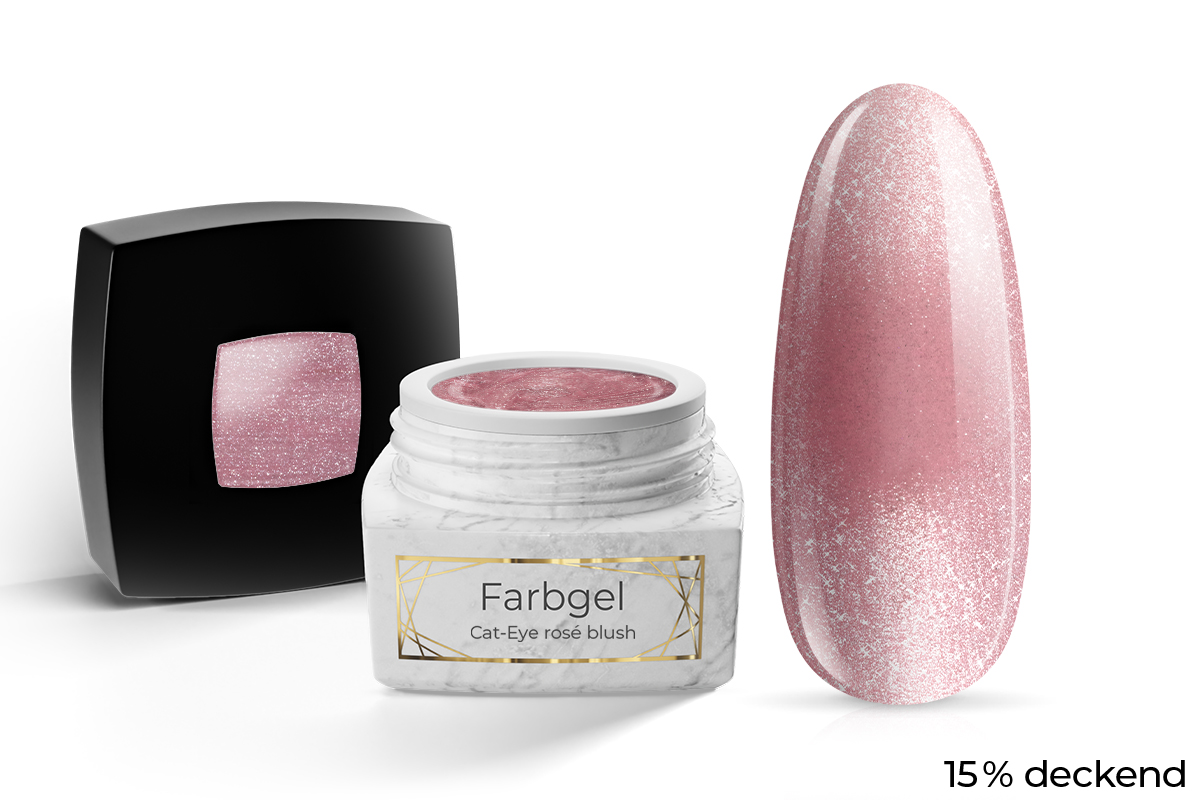 Jolifin LAVENI PRO Farbgel - Cat-Eye rosé blush 5ml