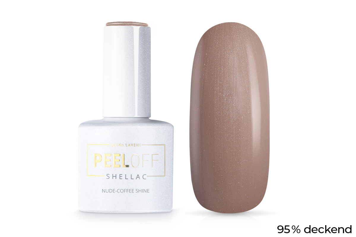 Jolifin LAVENI Shellac PeelOff - nude-coffee shine 10ml