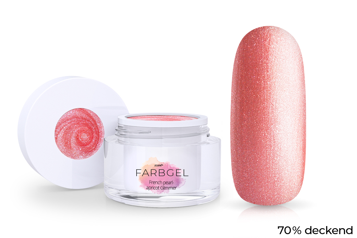 Jolifin Colour Gel French pearl-apricot Glimmer 5ml