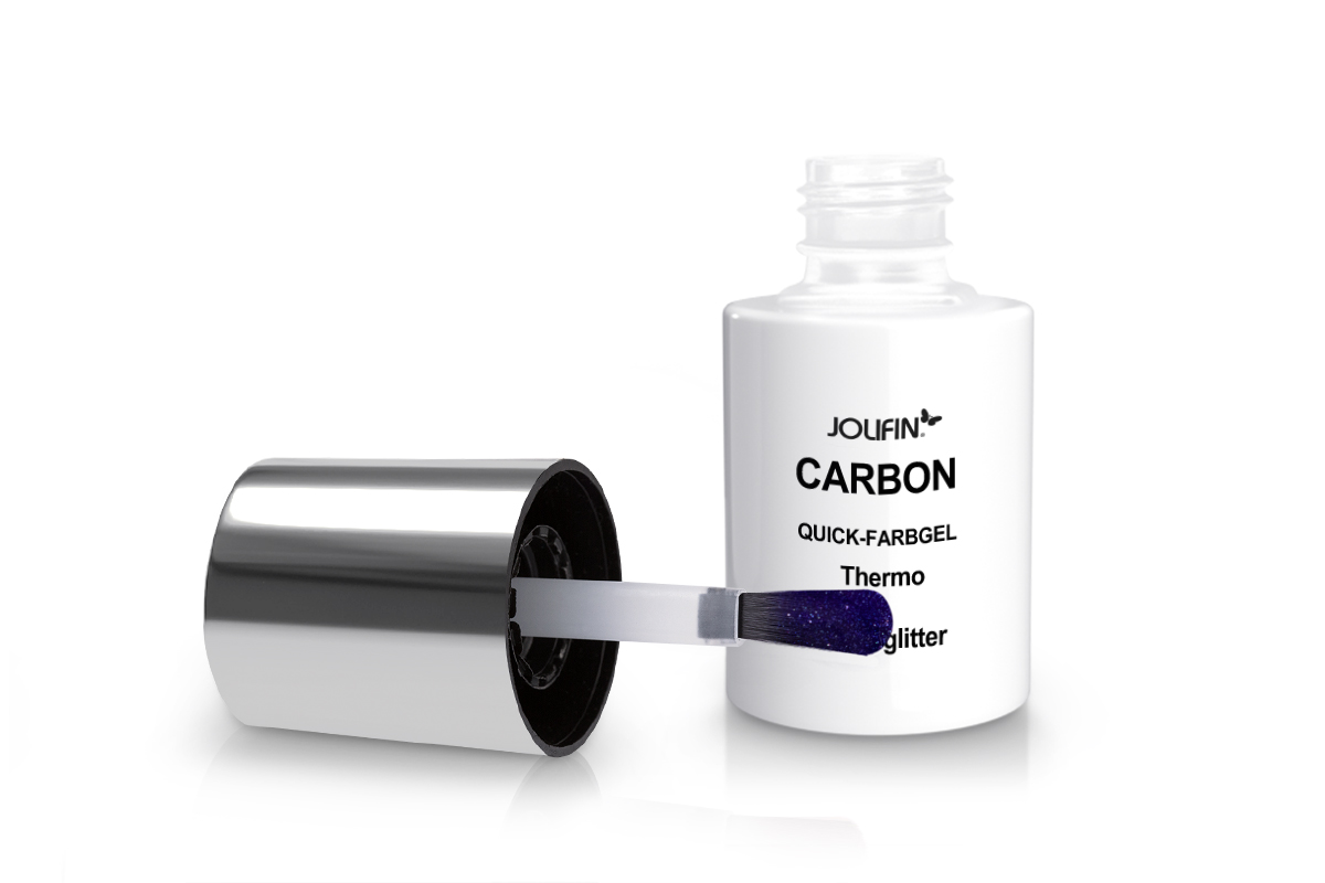 Jolifin Carbon Quick colour gel Thermo violet glitter 11ml