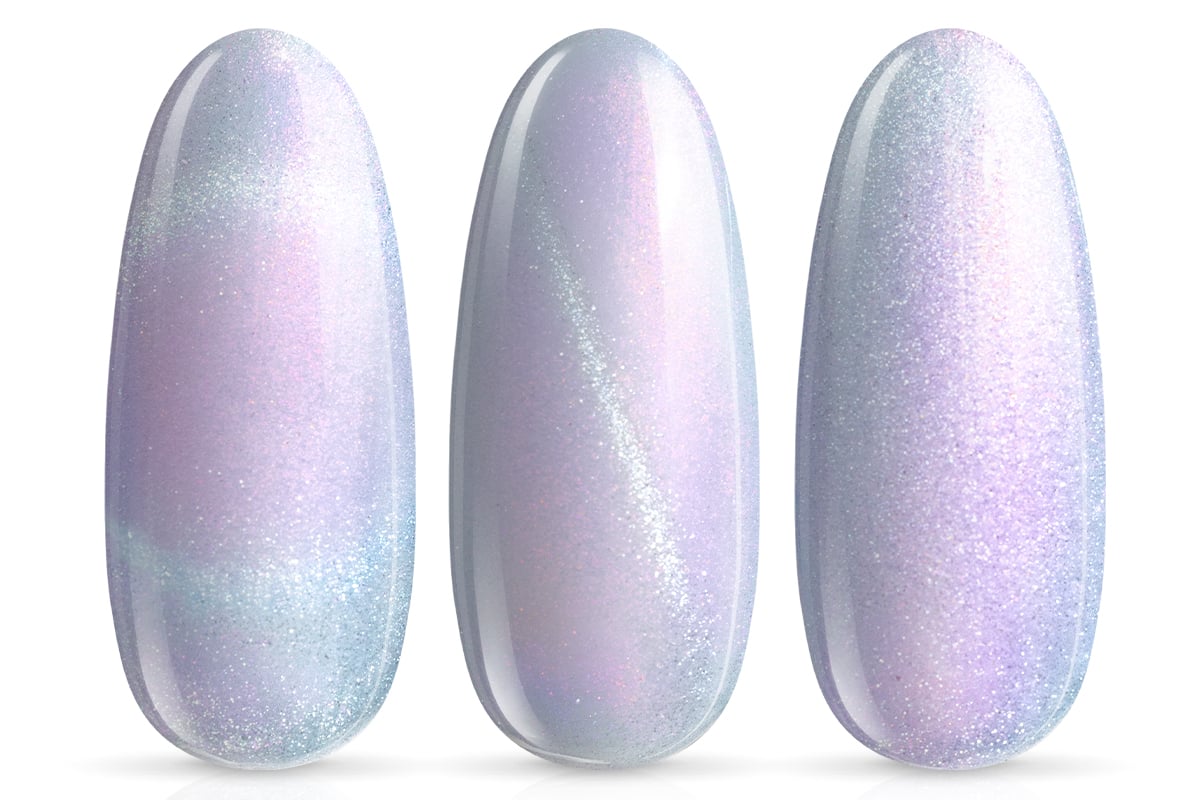Jolifin LAVENI Shellac - Cat-Eye aurora pearl purple 10ml