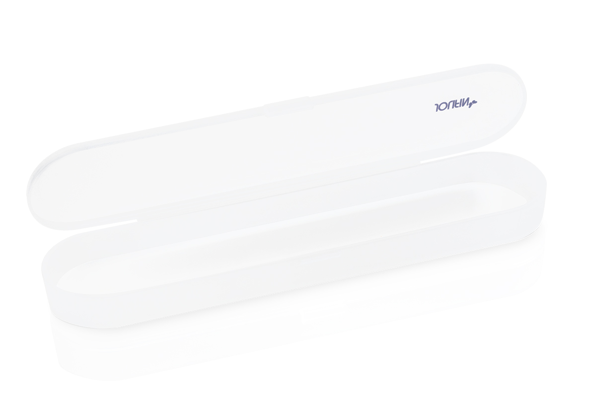 Jolifin Hygiene Aufbewahrungs-Box - frosted clear
