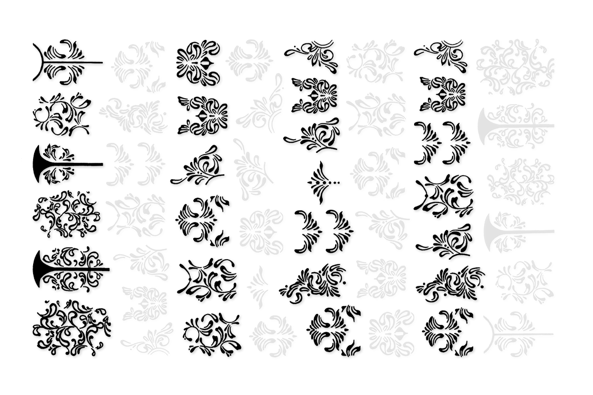 Jolifin LAVENI XL Sticker - black & white No. 4
