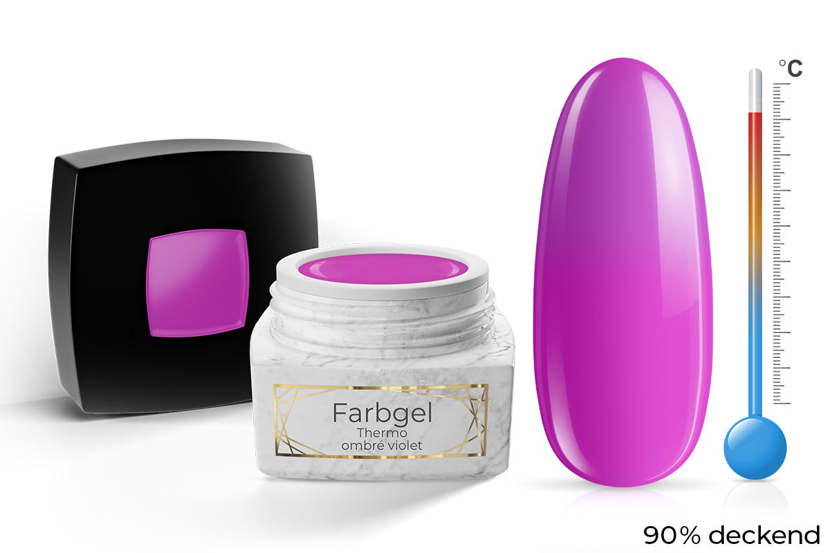 Jolifin LAVENI PRO Farbgel - Thermo ombré violet 5ml