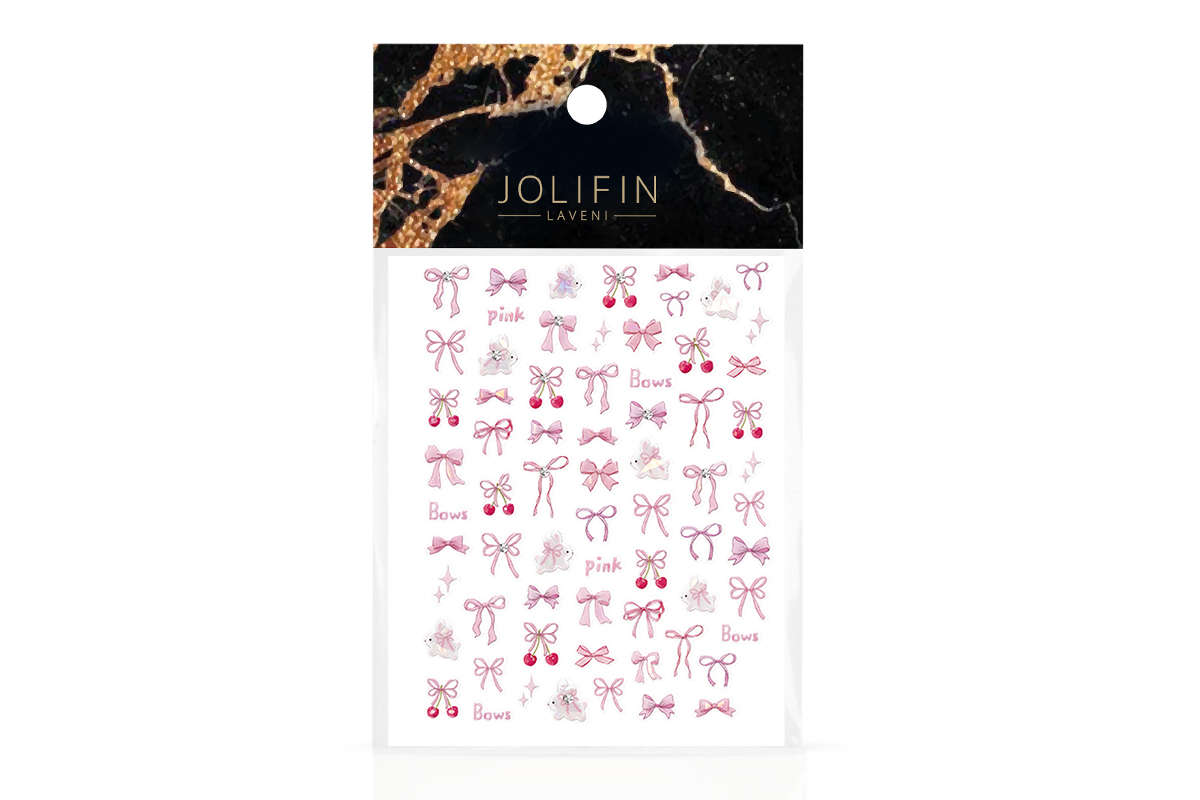 Jolifin LAVENI XL Sticker - Pinke Häschen