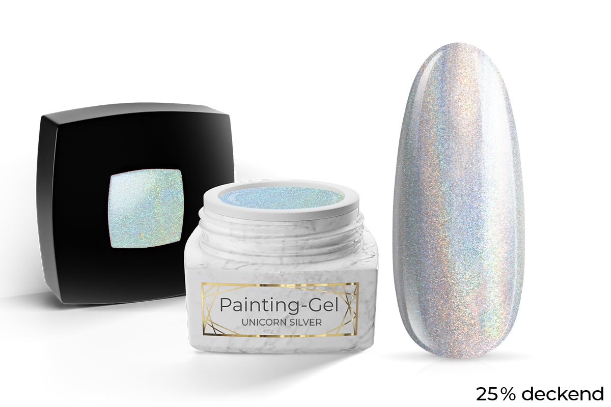 Jolifin LAVENI PRO Painting-Gel - unicorn silver 5ml