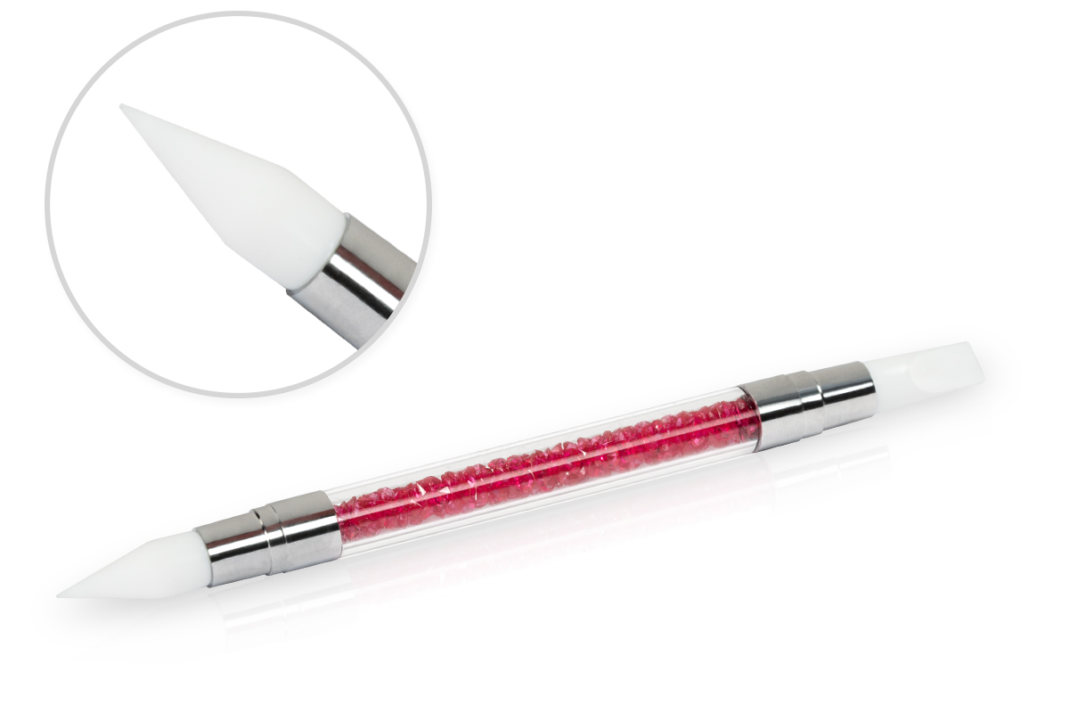 Jolifin silicone brush for 3D & 4D gel and chrome pigments Jolifin silicone brush for 3D & 4D gel and chrome pigments