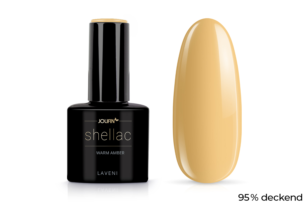 Jolifin LAVENI Shellac - warm amber 10ml