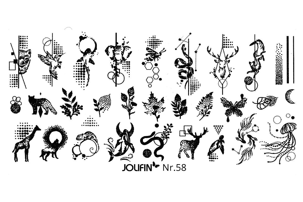 Jolifin Stamping stencil - No. 58