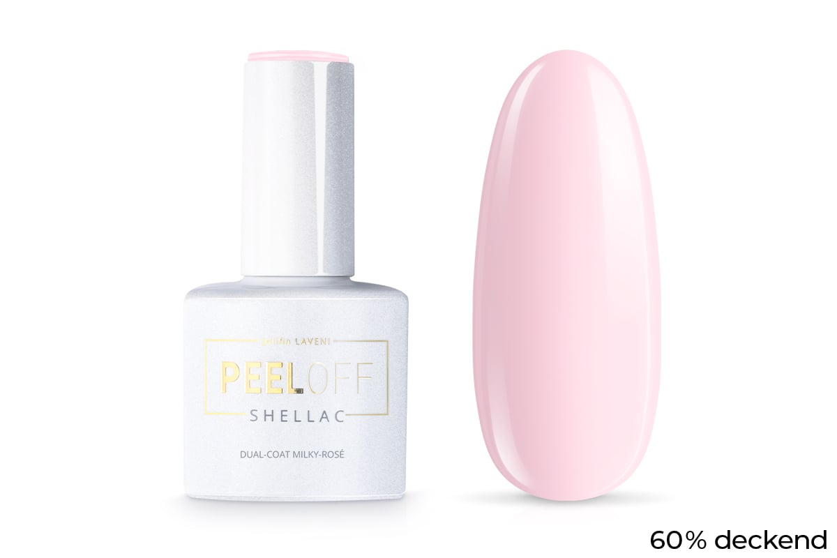 Jolifin LAVENI Shellac PeelOff - Dual-Coat milky rosé 10ml