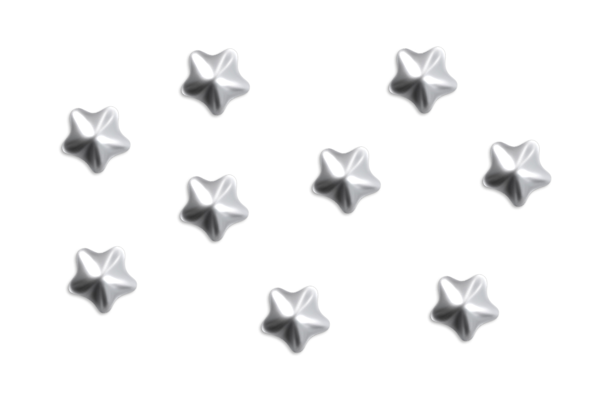 Jolifin Inlay Mini Stars - silver