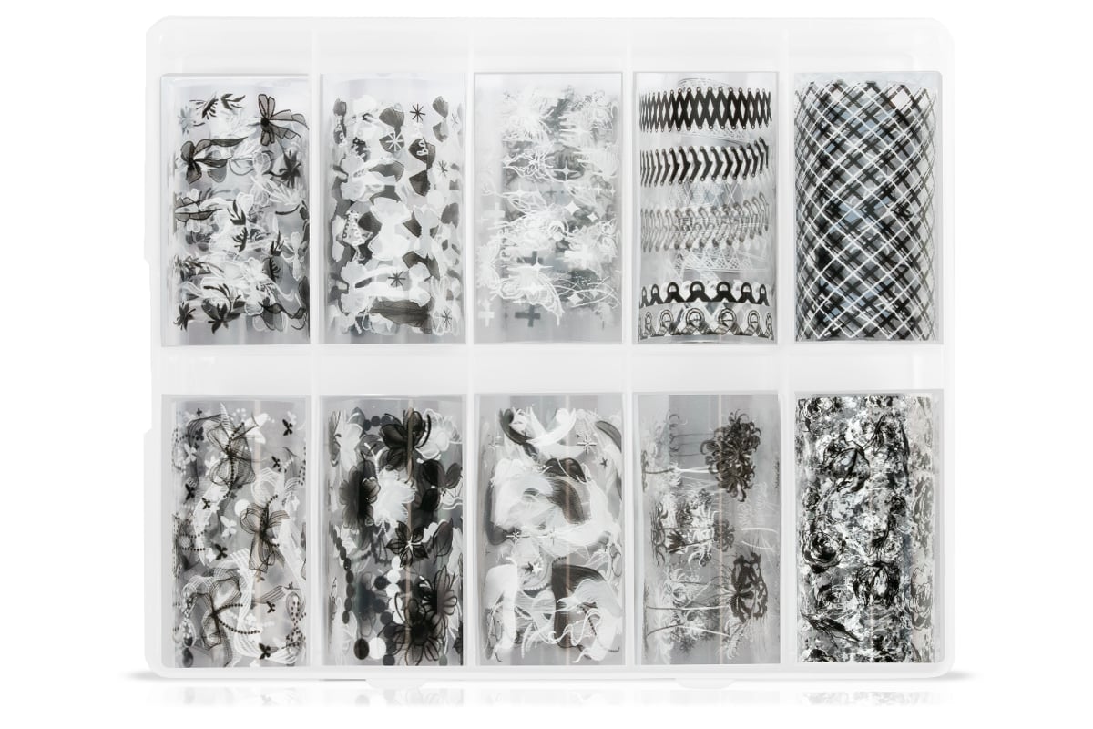 Jolifin Transfer-Nagelfolien Box - Lace Mix