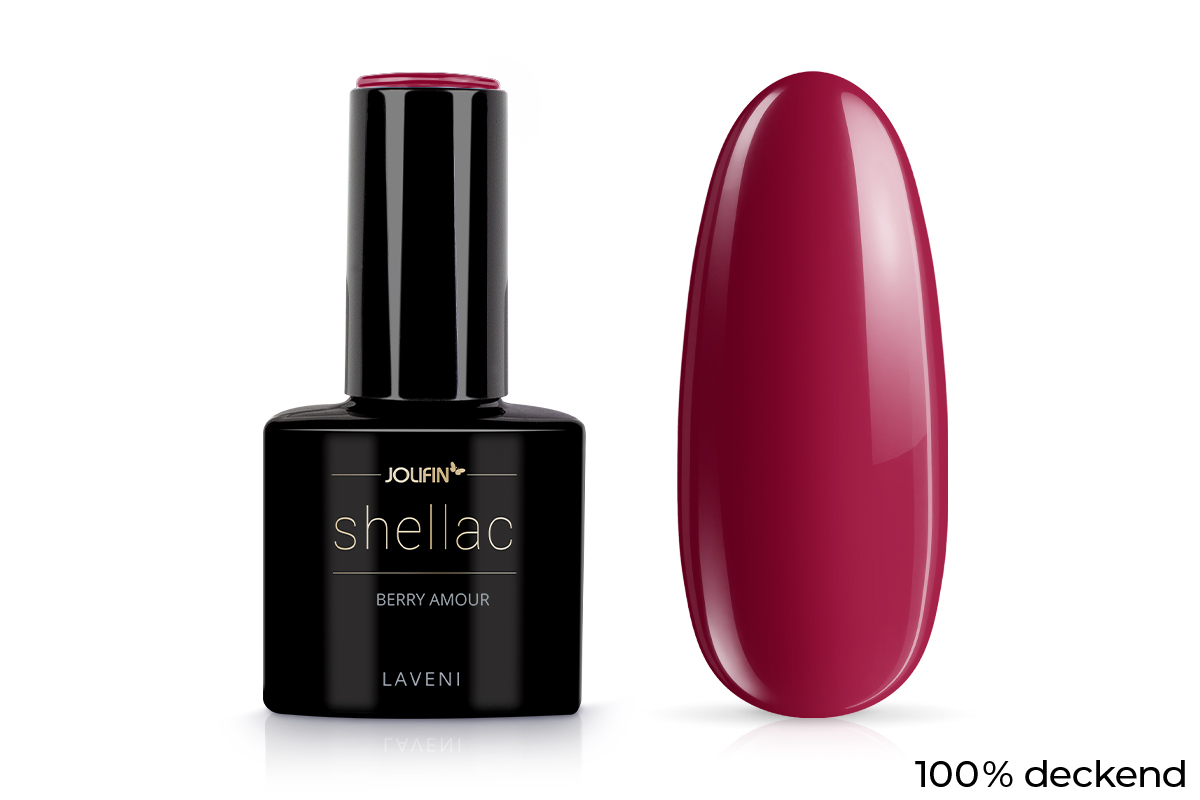 Jolifin LAVENI Shellac - berry amour 10ml