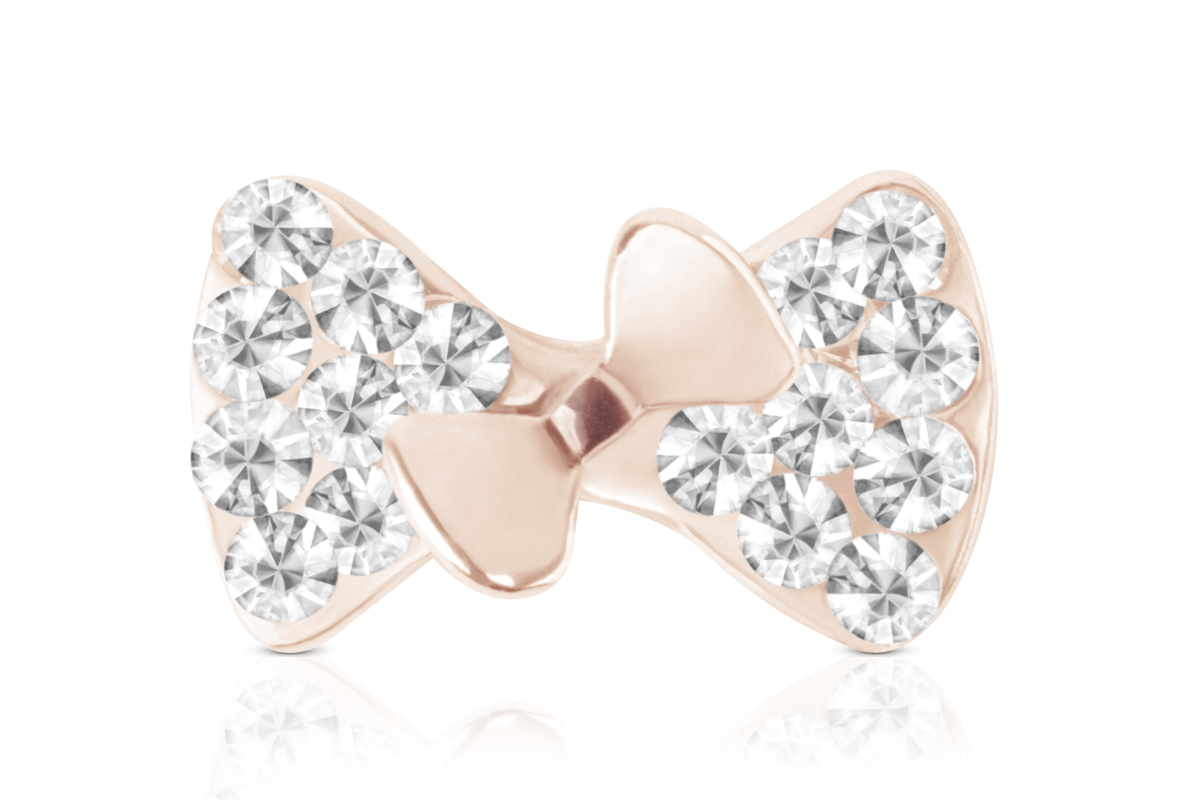 Jolifin Overlay double bow rose