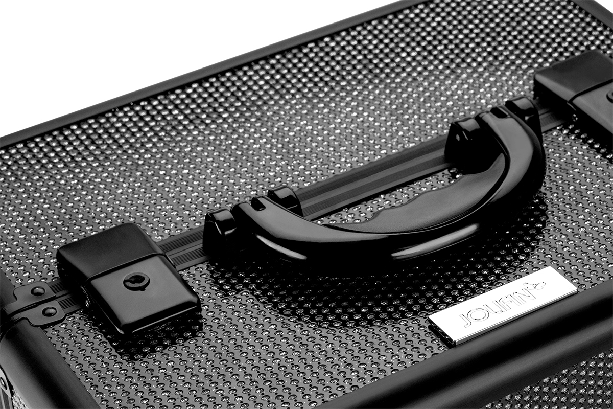 Jolifin Mobile Cosmetic Case black glitter
