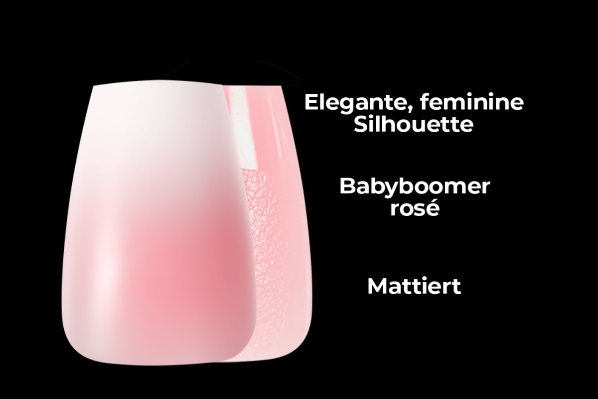 Jolifin 150er Tipbox Press-On Coffin - Babyboomer rosé