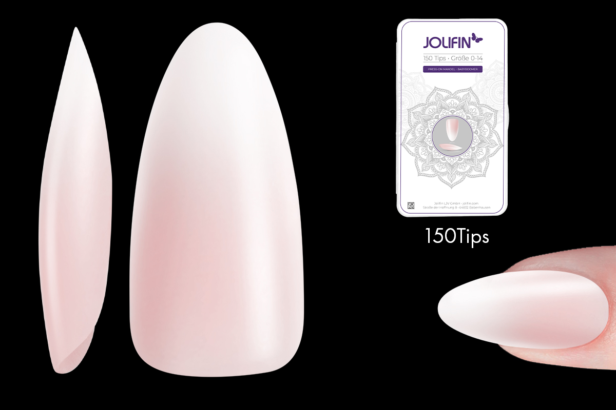 Jolifin 150er Tipbox Press-On Mandel - Babyboomer