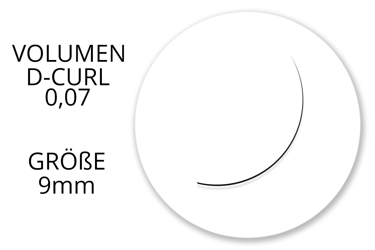 Jolifin Lashes - SingleBox 9mm - Volume D-Curl 0,07